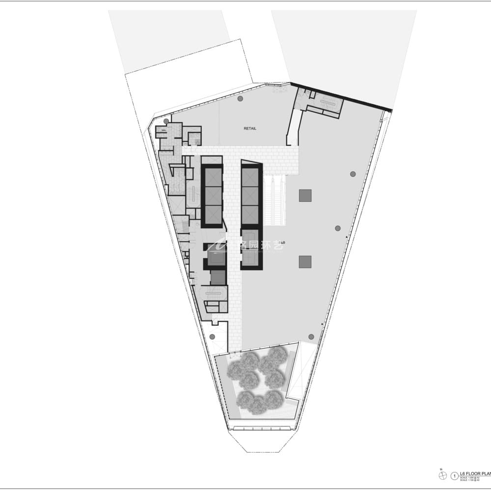 新加坡罗敏申路18号大楼，架空花园丨KPF